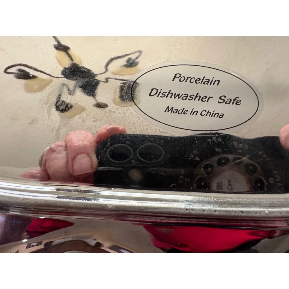 Silver Porcelain‎ Leaf Serving Tray Metallic Decorative Platter Dishwasher Safe